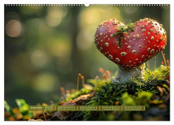 Produktbild: Mit dem Herzen der Natur (Wandkalender 2026 DIN A2 quer), CALVENDO Monatskalender