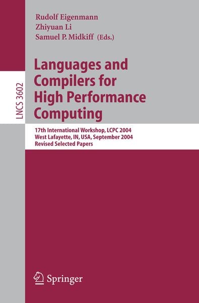 Produktbild: Languages and Compilers for High Performance Computing