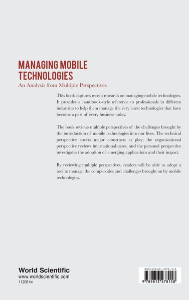 Produktbild: MANAGING MOBILE TECHNOLOGIES