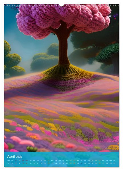 Produktbild: Nature's Stitches (High Quality Premium Wall Calendar 2026 DIN A2 portrait),CALVENDO 12 Month Wall Calendar