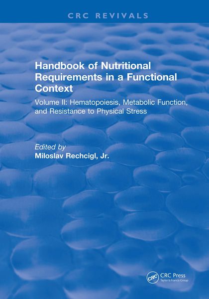 Produktbild: Handbook of Nutritional Requirements in a Functional Context