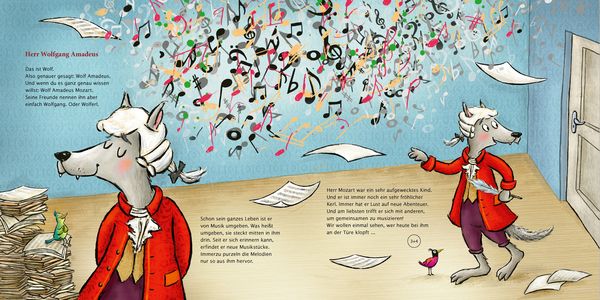 Produktbild: Herr Mozart macht Musik (Mein erstes Musikbilderbuch mit CD und zum Streamen, Bd.)