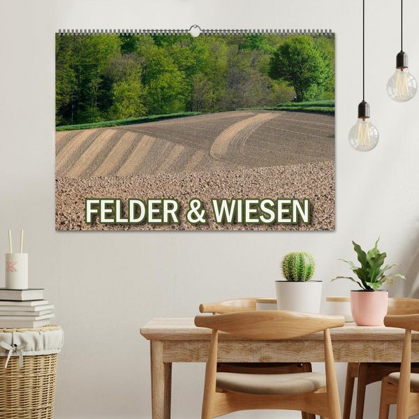 Produktbild: Felder und Wiesen (Wandkalender 2026 DIN A2 quer), CALVENDO Monatskalender