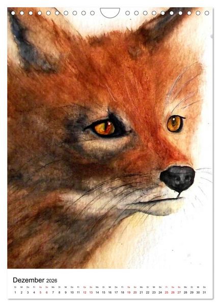 Produktbild: Tiere in Aquarell 2026 - von Ruth Trinczek (Wandkalender 2026 DIN A4 hoch), CALVENDO Monatskalender