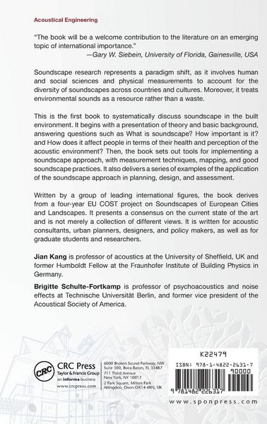 Produktbild: Soundscape and the Built Environment