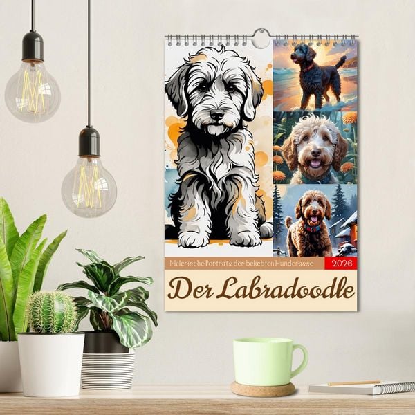 Produktbild: Der Labradoodle (Wandkalender 2026 DIN A4 hoch), CALVENDO Monatskalender