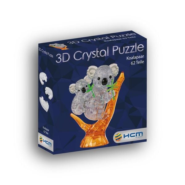 Produktbild: 3D Crystal Puzzle - Koalab&auml;renpaar - 62 Teile