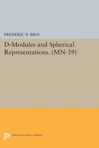 Produktbild: D-Modules and Spherical Representations