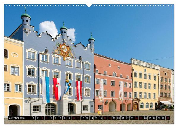 Produktbild: Burghausen - Mittelalter an der Salzach (hochwertiger Premium Wandkalender 2026 DIN A2 quer), Kunstdruck in Hochglanz