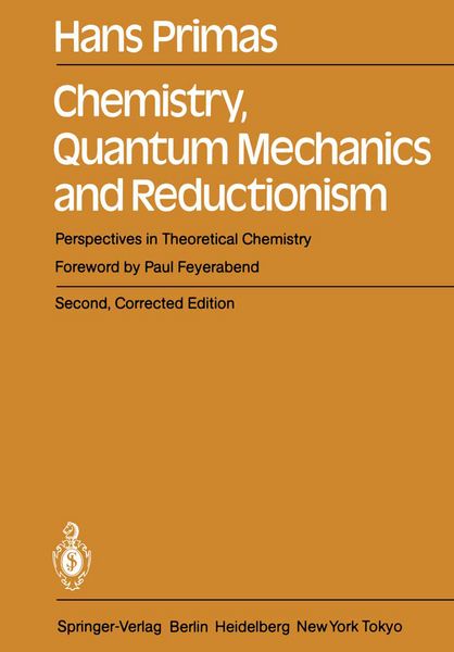 Produktbild: Chemistry, Quantum Mechanics and Reductionism