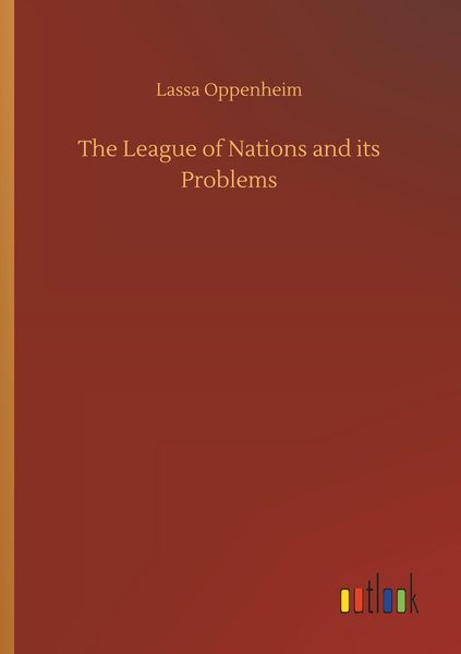 Produktbild: The League of Nations and its Problems