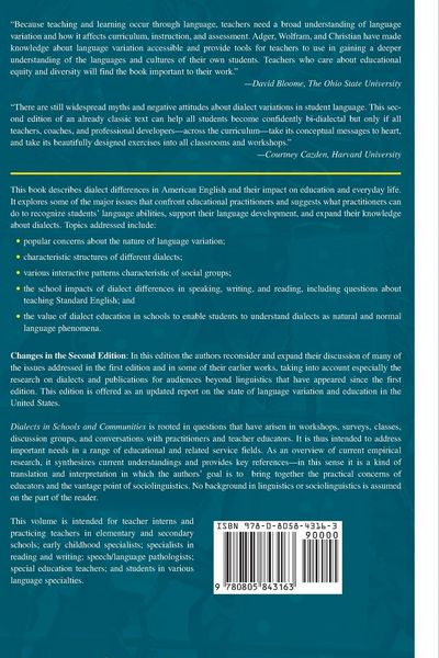 Produktbild: Dialects in Schools and Communities