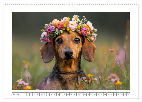 Produktbild: Kleine Beine, gro&szlig;es Gl&uuml;ck (hochwertiger Premium Wandkalender 2027 DIN A2 quer), Kunstdruck in Hochglanz