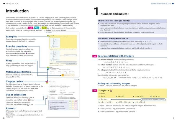 Produktbild: National 4 to 5 Maths Bridging Skills Book