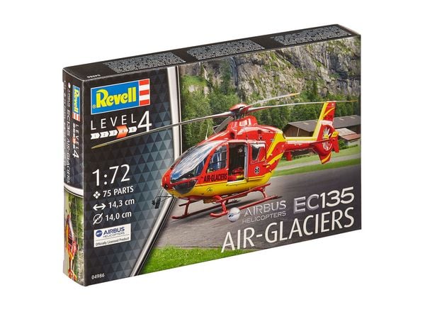 Revell 04986 Airbus EC-135 Air-Glaciers Helikopter Bausatz 1:72