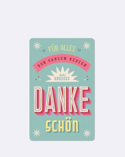 Produktbild: Lunacard Postkarte *ein gro&szlig;es Dankesch&ouml;n