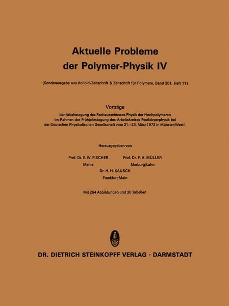 Produktbild: Aktuelle Probleme der Polymer-Physik