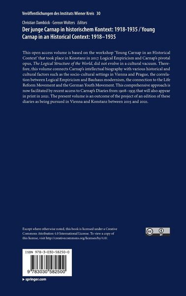 Produktbild: Der junge Carnap in historischem Kontext: 1918&ndash;1935 / Young Carnap in an Historical Context: 1918&ndash;1935