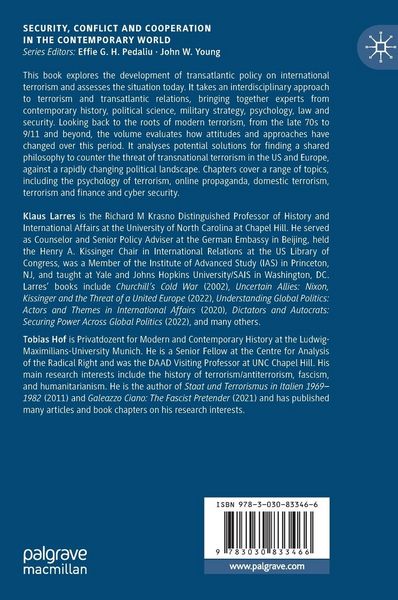 Produktbild: Terrorism and Transatlantic Relations