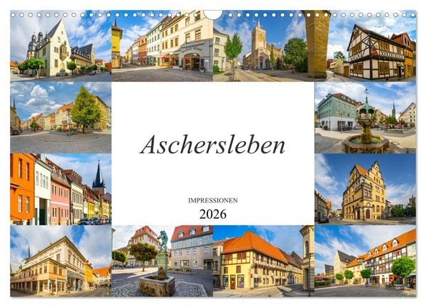Produktbild: Aschersleben Impressionen (Wandkalender 2026 DIN A3 quer), CALVENDO Monatskalender