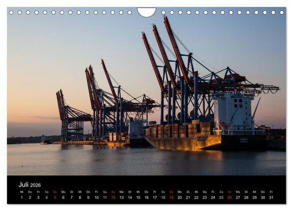 Produktbild: Hafen Hamburg (Wandkalender 2026 DIN A4 quer), CALVENDO Monatskalender