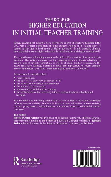 Produktbild: The Role of Higher Education in Initial Teacher Training