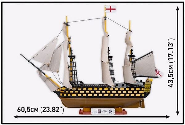 Produktbild: COBI Historical Collection 20096 - HMS VICTORY, Bausatz 1:144, 2517 Klemmbausteine