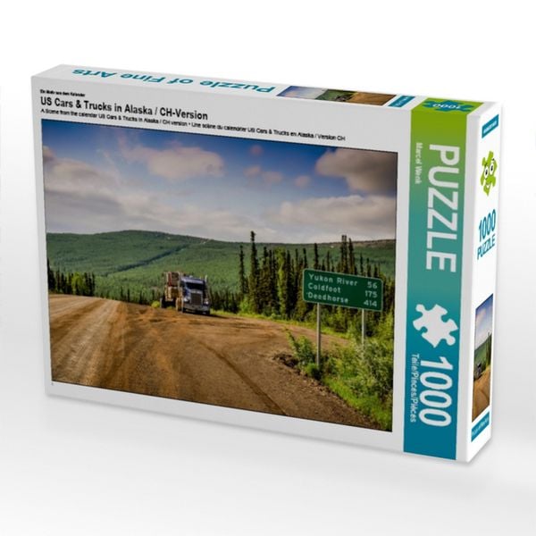 Produktbild: CALVENDO Puzzle Ein Motiv aus dem Kalender US Cars & Trucks in Alaska / CH-Version | 1000 Teile Lege-Gr&ouml;&szlig;e 64x48cm Foto-Puzzle f&uuml;r gl&uuml;ckliche Stunden