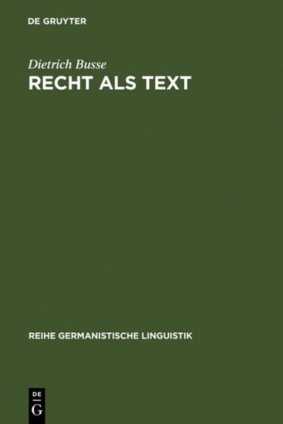 Produktbild: Recht als Text