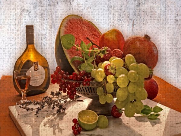 Produktbild: CALVENDO Puzzle Obststilleben | 1000 Teile Lege-Gr&ouml;&szlig;e 64x48cm Foto-Puzzle f&uuml;r gl&uuml;ckliche Stunden