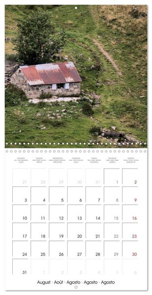 Produktbild: Deux &eacute;t&eacute;s en Vall&eacute;e d'Ossau (Calendrier mural carr&eacute; 2026 30x30 cm) Calendrier double avec une page pour vos prises de notes
