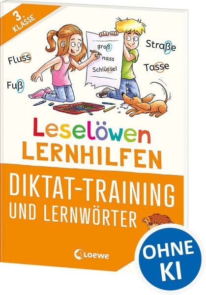 Produktbild: Lesel&ouml;wen Lernhilfen - Diktat-Training und Lernw&ouml;rter - 3. Klasse