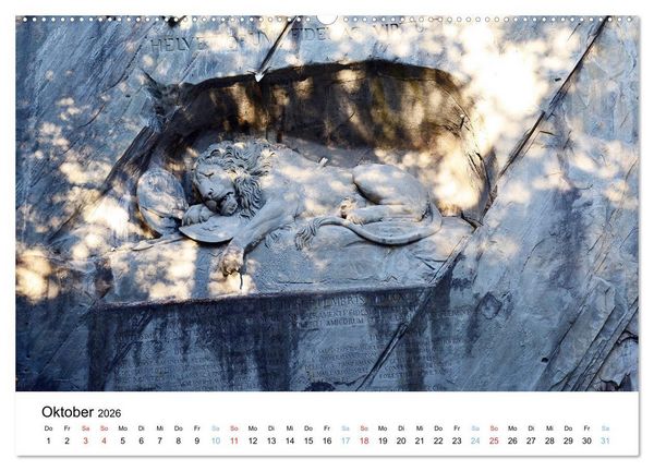 Produktbild: LUZERN Wo sich Reuss und Vierwaldst&auml;ttersee begegnen (Wandkalender 2026 DIN A2 quer), CALVENDO Monatskalender