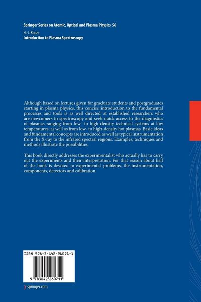 Produktbild: Introduction to Plasma Spectroscopy