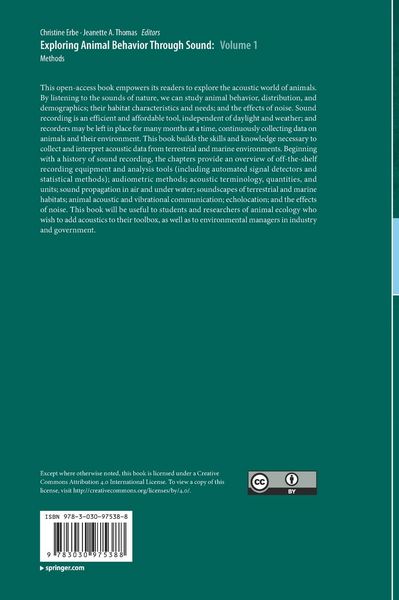 Produktbild: Exploring Animal Behavior Through Sound: Volume 1
