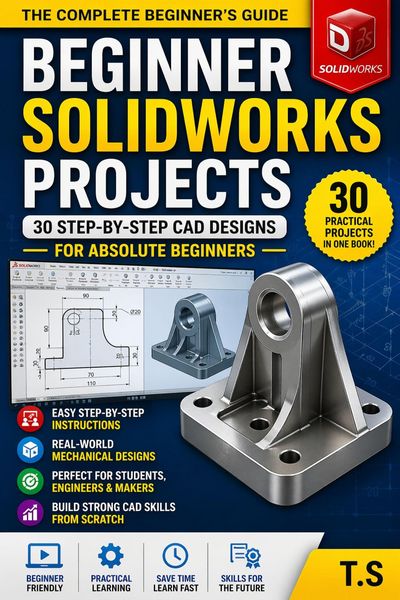 Produktbild: Beginner SolidWorks Projects:30 Step-by-Step CAD Designs for Beginners