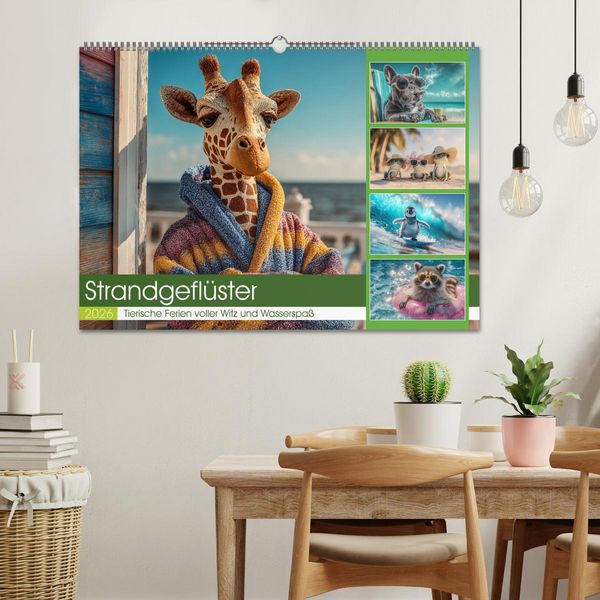 Produktbild: Strandgefl&uuml;ster (Wandkalender 2026 DIN A2 quer), CALVENDO Monatskalender