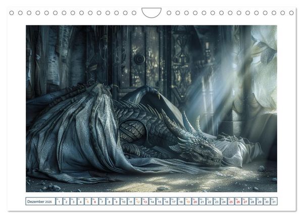 Produktbild: Drachenh&uuml;ter (Wandkalender 2026 DIN A4 quer), CALVENDO Monatskalender