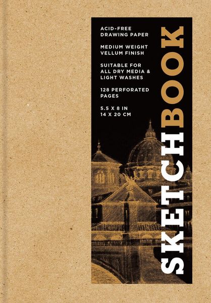Produktbild: Sketchbook 5.5 x 8" Kraft Hardcover Mixed Media Sketchbook for Drawing