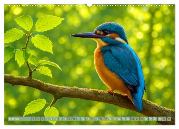 Produktbild: Eisvogeltr&auml;ume am Wasser (hochwertiger Premium Wandkalender 2026 DIN A2 quer), Kunstdruck in Hochglanz