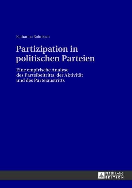 Produktbild: Partizipation in politischen Parteien