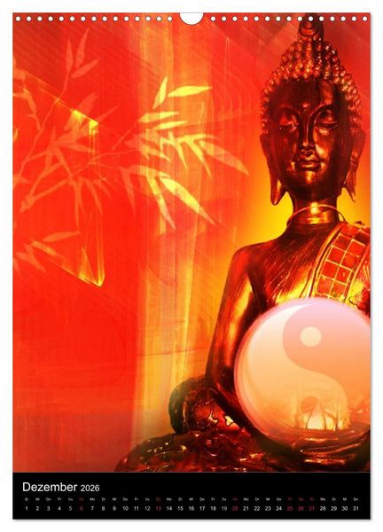 Produktbild: Buddha - Zeit f&uuml;r Entspannung (Wandkalender 2026 DIN A3 hoch), CALVENDO Monatskalender