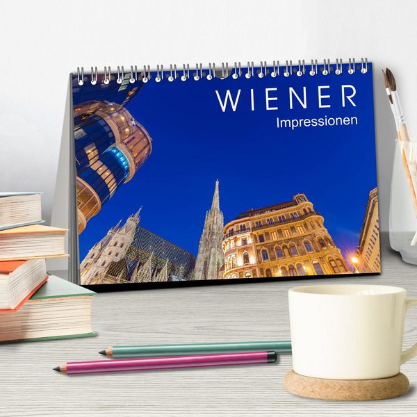 Produktbild: W I E N E R Impressionen (Tischkalender 2026 DIN A5 quer), CALVENDO Monatskalender