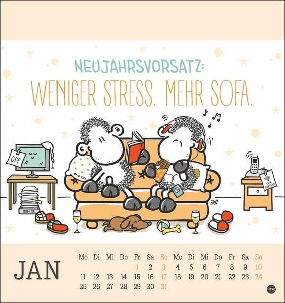 Produktbild: sheepworld Postkartenkalender 2027