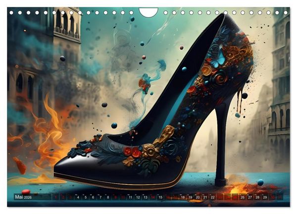 Produktbild: High Heels in Szene gesetzt (Wandkalender 2026 DIN A4 quer), CALVENDO Monatskalender