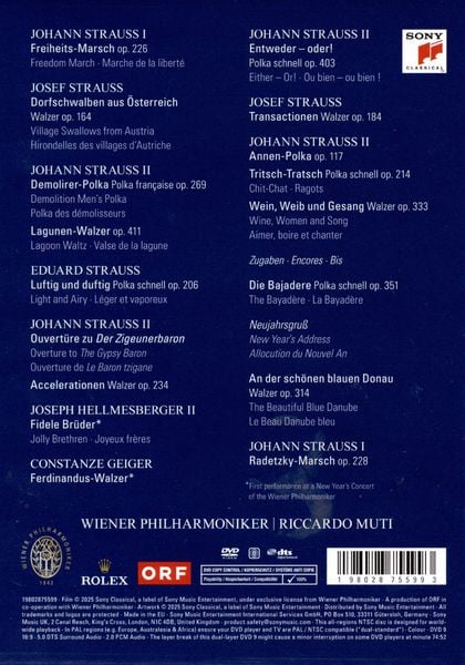 Produktbild: Neujahrskonzert 2025 - Wiener Philharmoniker