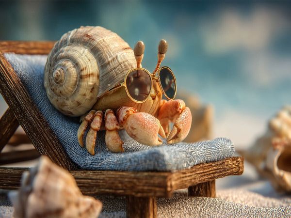 Produktbild: CALVENDO Puzzle Krabbe auf Ferienmodus | 1000 Teile Lege-Gr&ouml;&szlig;e 64x48cm Foto-Puzzle f&uuml;r gl&uuml;ckliche Stunden