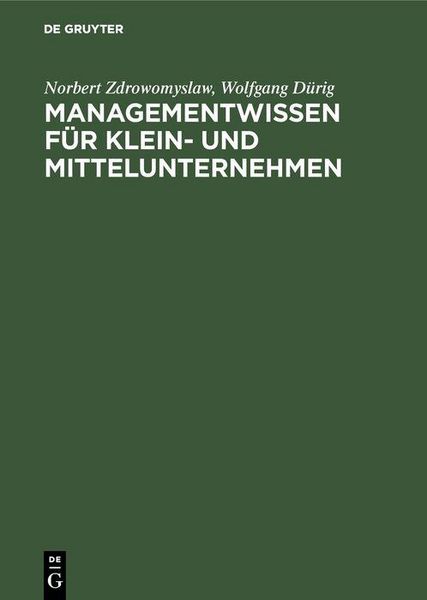 Produktbild: Managementwissen f&uuml;r Klein- und Mittelunternehmen
