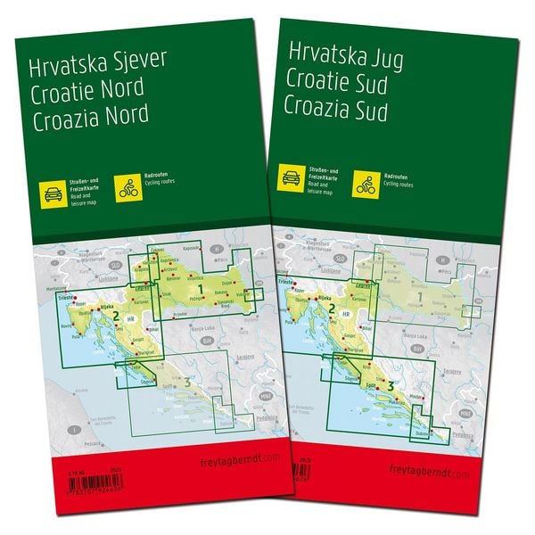 Produktbild: Freytag & berndt Stra&szlig;enkarte Kroatien Set 1:200.000