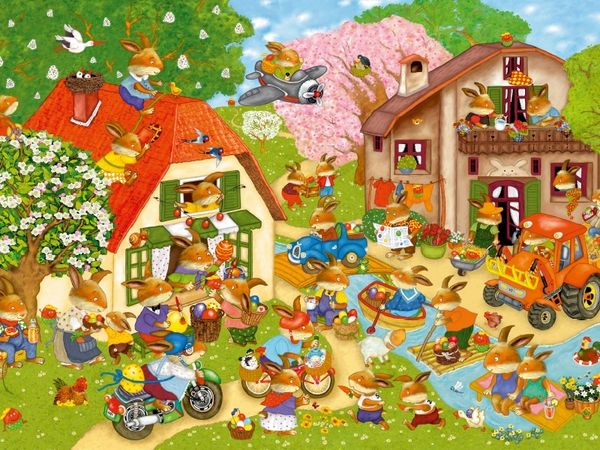 Produktbild: Im Osterhasendorf (Puzzle)